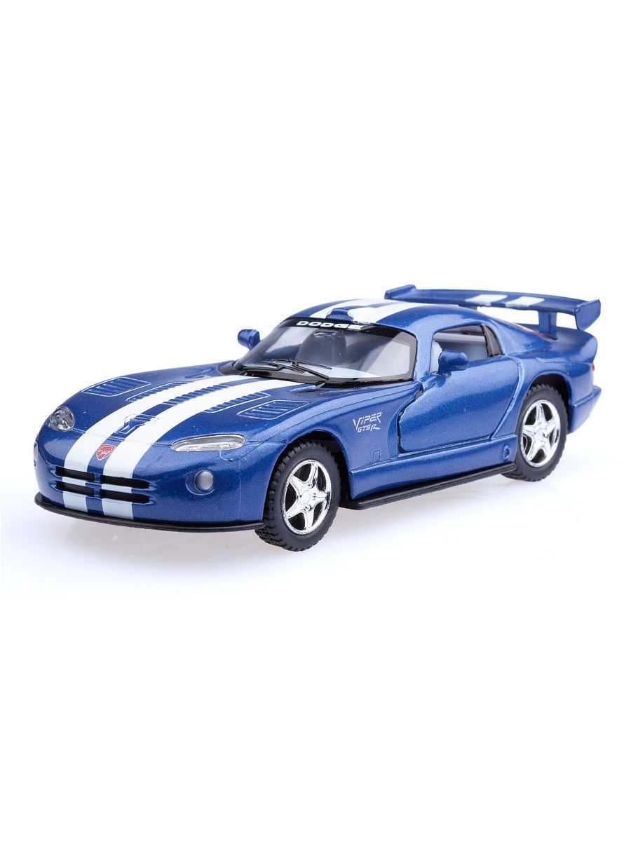 Металлическая машинка Kinsmart 1:36 «Dodge Viper GTS-R» KT5039D, инерционная / Микс