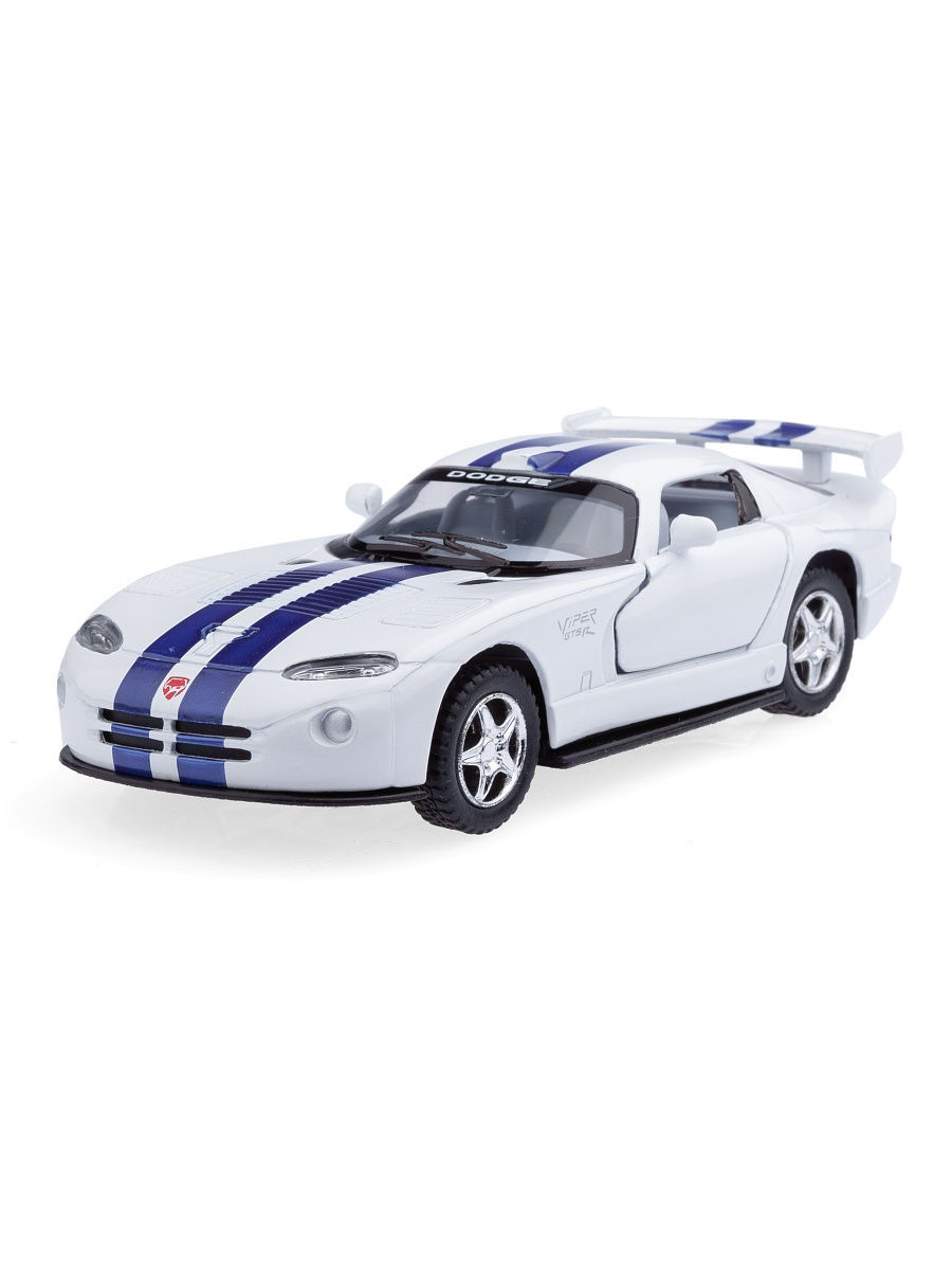 Металлическая машинка Kinsmart 1:36 «Dodge Viper GTS-R» KT5039D, инерционная / Микс