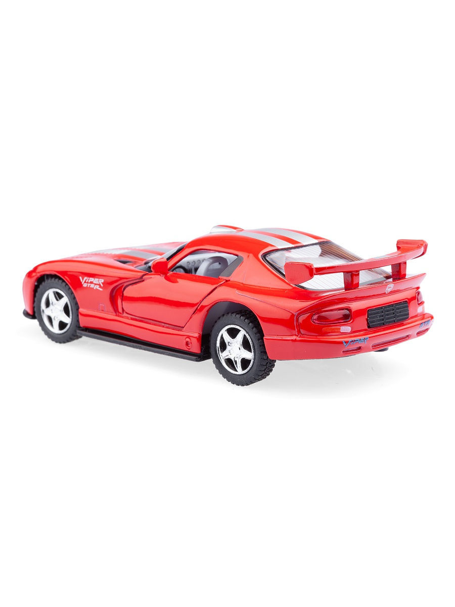 Металлическая машинка Kinsmart 1:36 «Dodge Viper GTS-R» KT5039D, инерционная / Микс