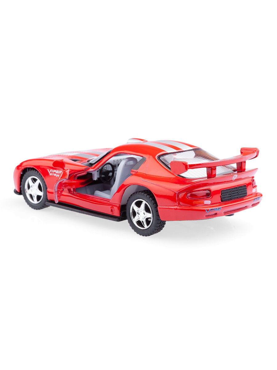 Металлическая машинка Kinsmart 1:36 «Dodge Viper GTS-R» KT5039D, инерционная / Микс