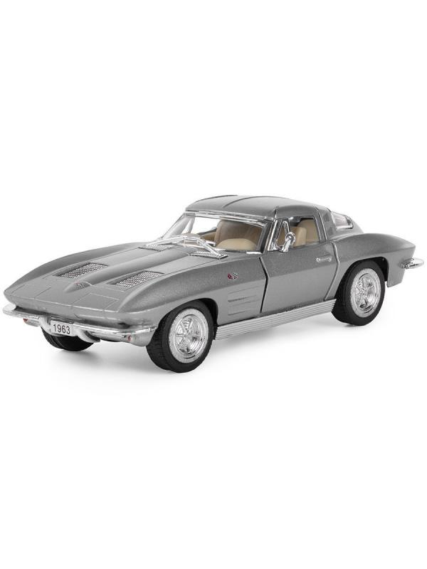 Машинка металлическая Kinsmart 1:36 «1963 Corvette Sting Ray» KT5358D инерционная / Микс