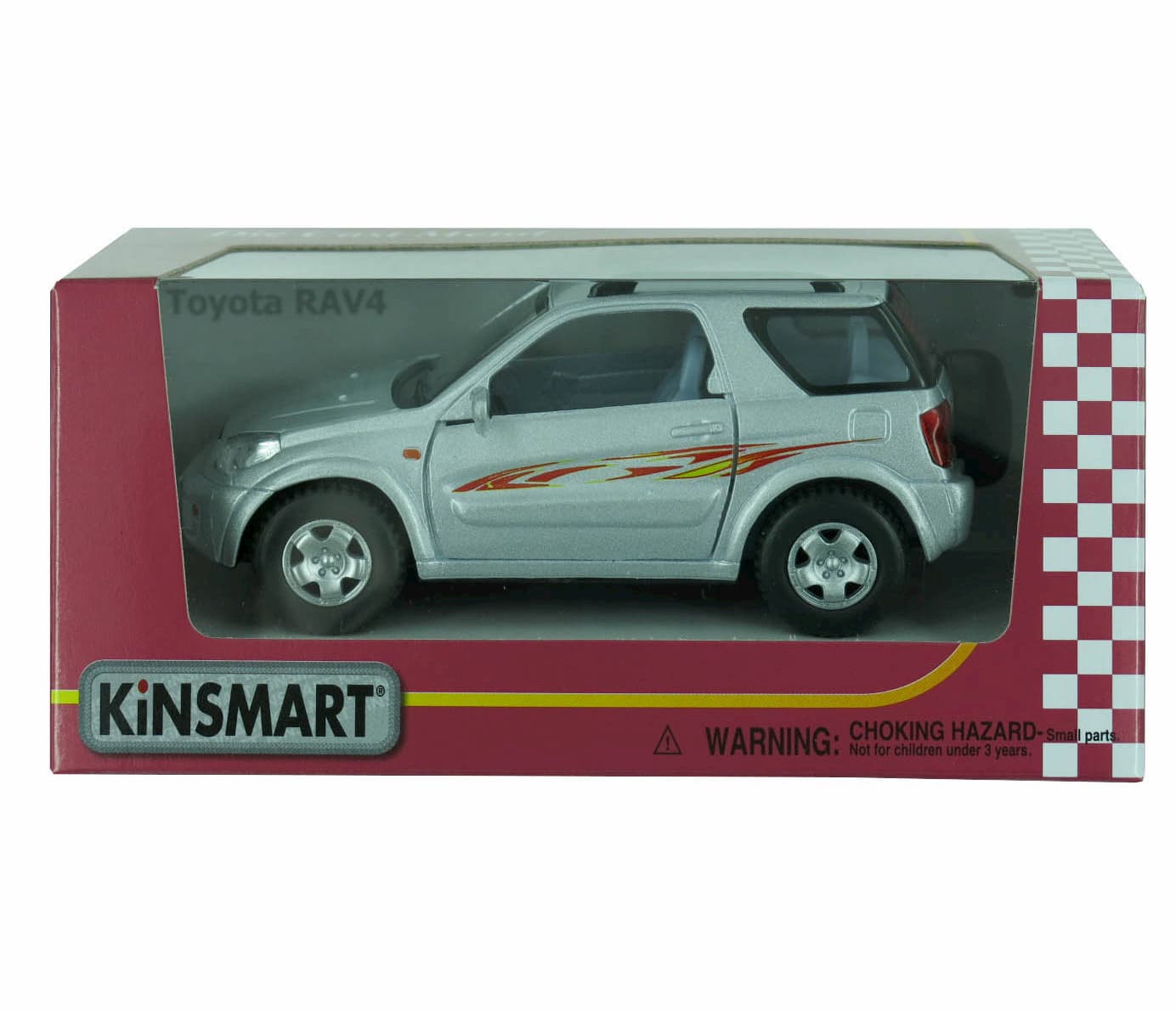 Металлическая машинка Kinsmart 1:32 «Toyota Rav4» KT5041W, инерционная в коробке / Микс