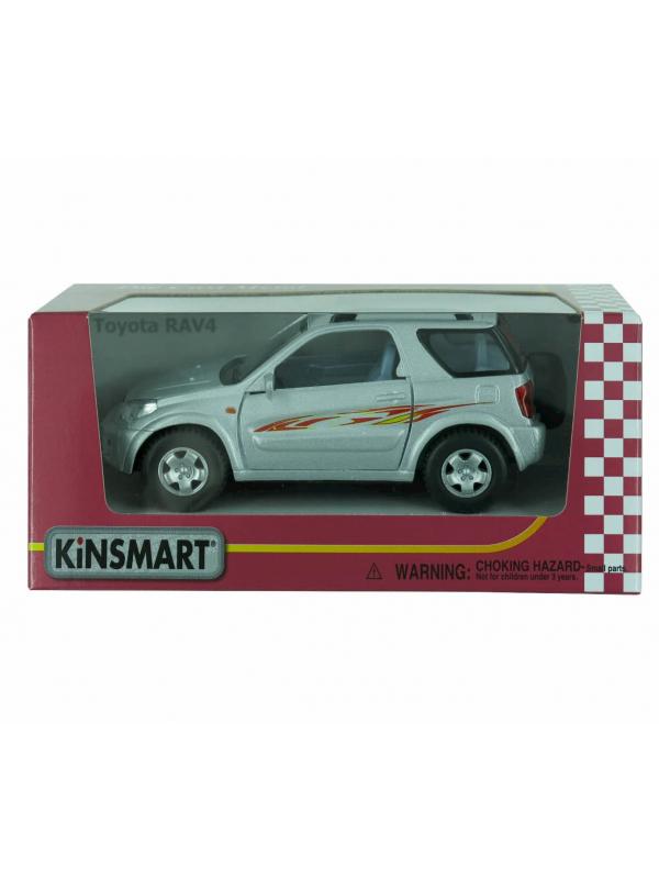 Металлическая машинка Kinsmart 1:32 «Toyota Rav4» KT5041W, инерционная в коробке / Микс