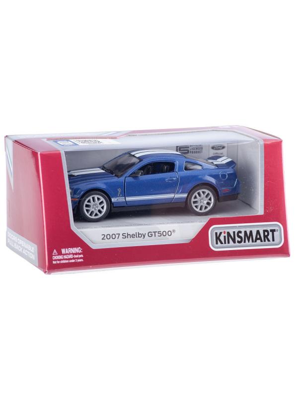 Металлическая машинка Kinsmart 1:38 «2007 Ford Shelby GT500» KT5310W инерционный в коробке / Микс