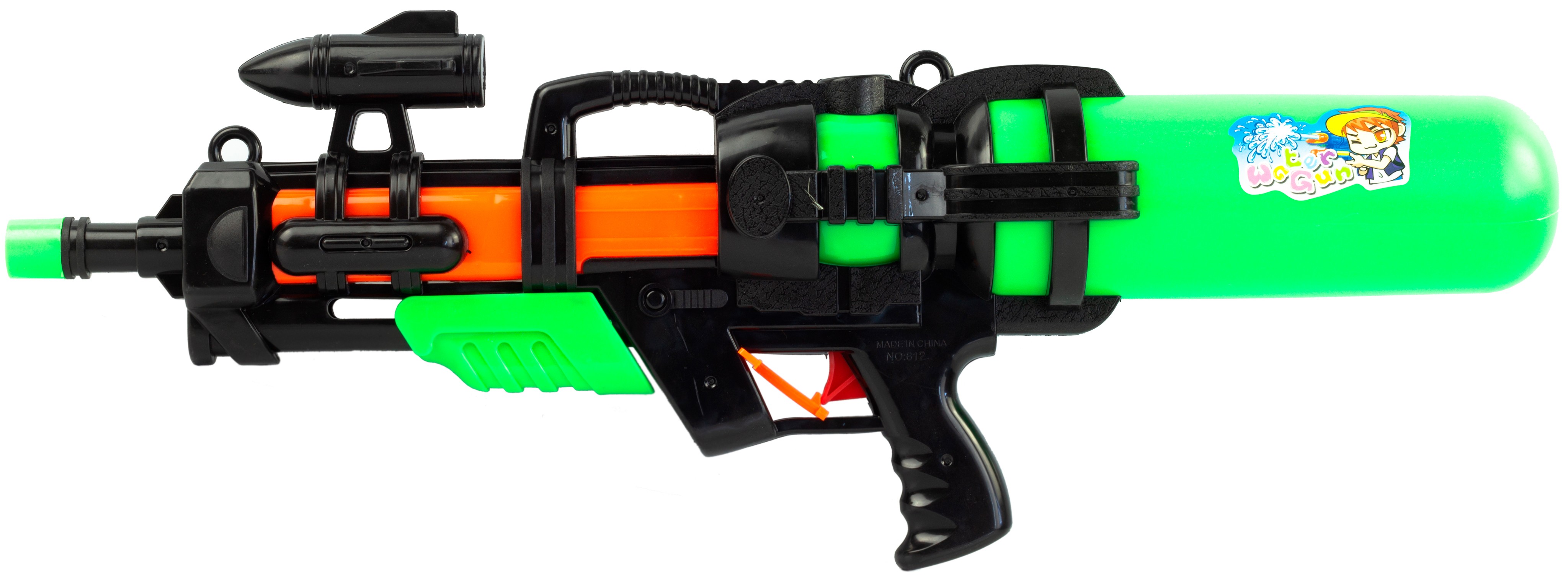 Водяной пистолет-бластер «Water Gun» 58 см. 812-1 / Черно-зеленый
