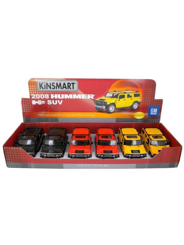 Металлическая машинка Kinsmart 1:32 «2008 Hummer H2 SUV» KT7006D / Микс