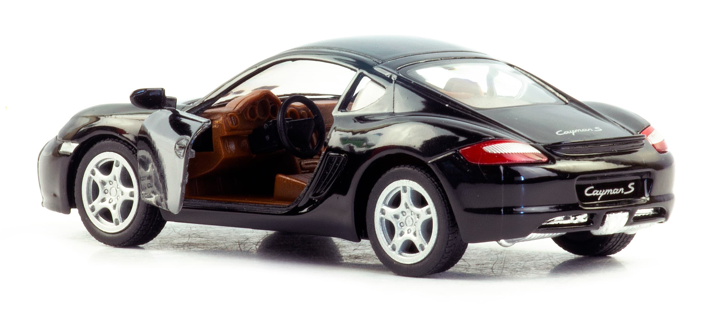 Металлическая машинка Kinsmart 1:34 «Porsche Cayman S» KT5307D, 12,5 см., инерционная / Микс