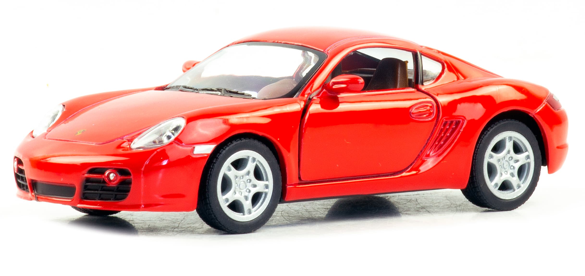 Металлическая машинка Kinsmart 1:34 «Porsche Cayman S» KT5307D, 12,5 см., инерционная / Микс