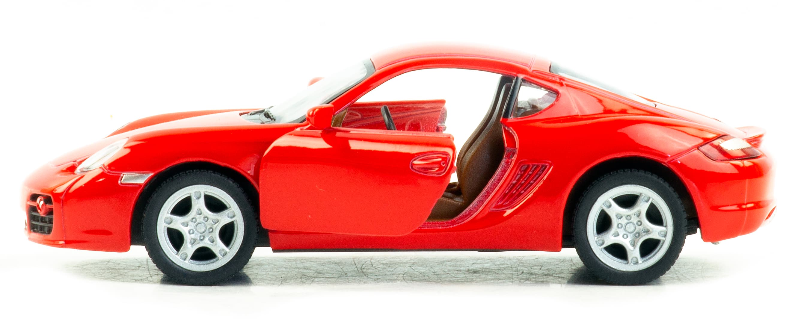 Металлическая машинка Kinsmart 1:34 «Porsche Cayman S» KT5307D, 12,5 см., инерционная / Микс