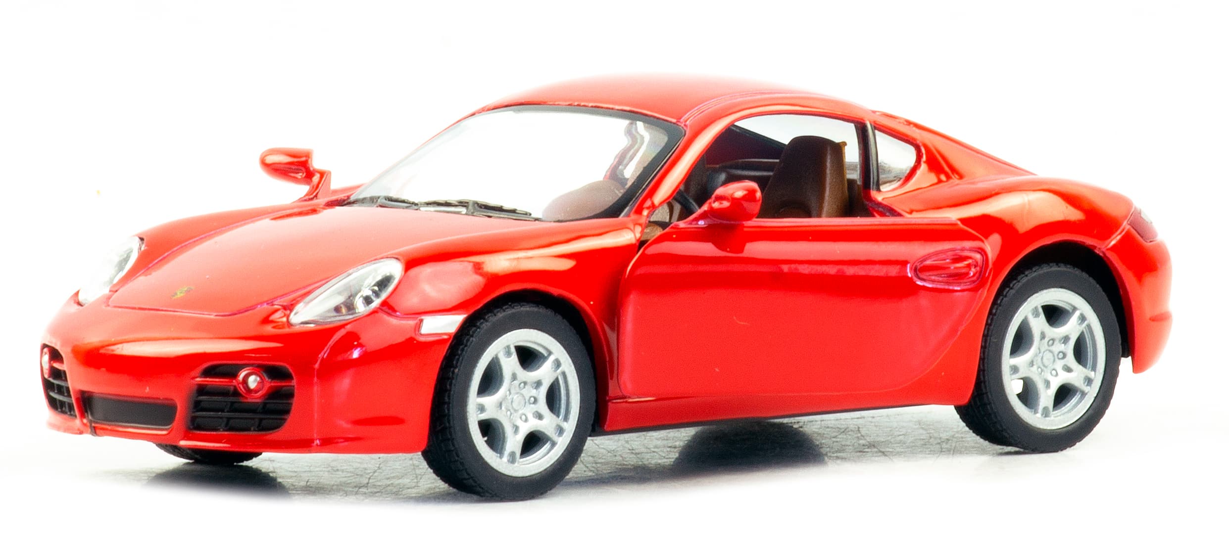Металлическая машинка Kinsmart 1:34 «Porsche Cayman S» KT5307D, 12,5 см., инерционная / Микс