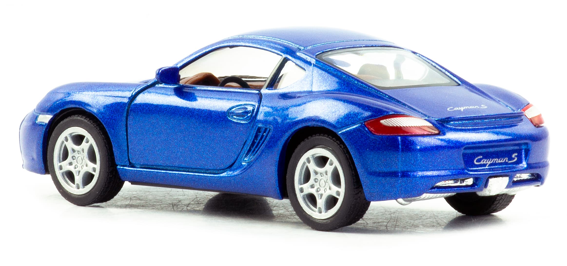 Металлическая машинка Kinsmart 1:34 «Porsche Cayman S» KT5307D, 12,5 см., инерционная / Микс