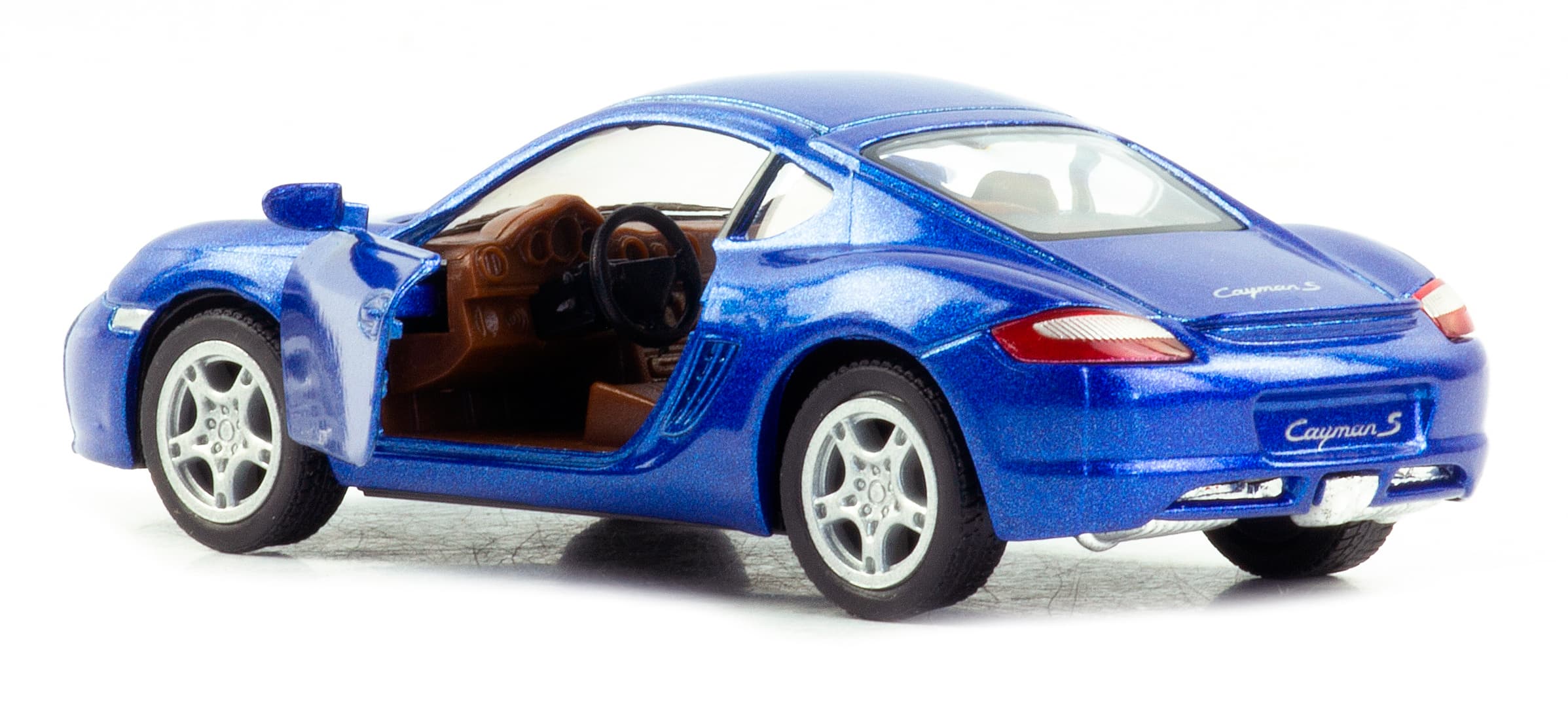 Металлическая машинка Kinsmart 1:34 «Porsche Cayman S» KT5307D, 12,5 см., инерционная / Микс