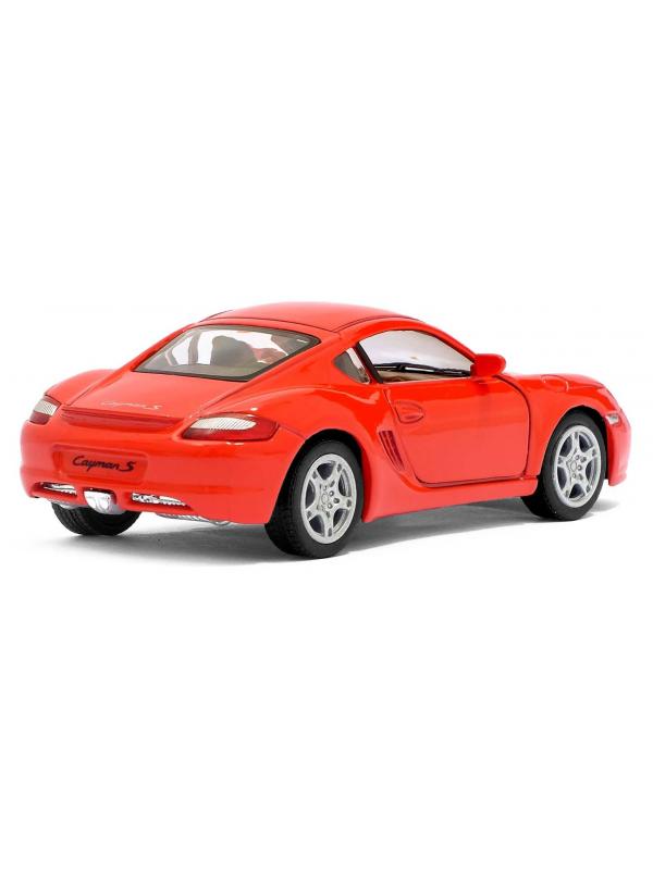 Металлическая машинка Kinsmart 1:34 «Porsche Cayman S» KT5307D, 12,5 см., инерционная / Микс