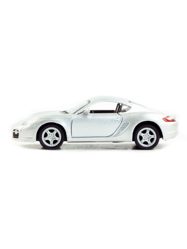 Металлическая машинка Kinsmart 1:34 «Porsche Cayman S» KT5307D, 12,5 см., инерционная / Микс