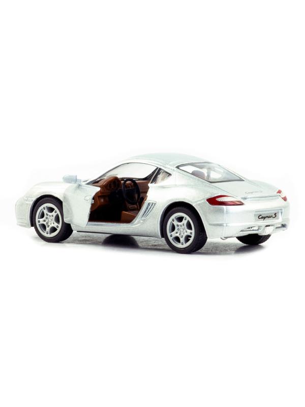Металлическая машинка Kinsmart 1:34 «Porsche Cayman S» KT5307D, 12,5 см., инерционная / Микс
