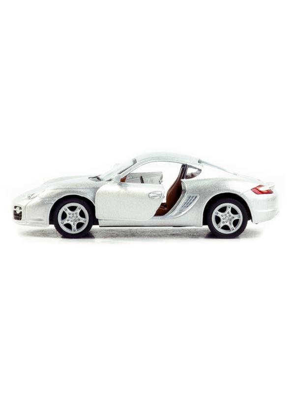 Металлическая машинка Kinsmart 1:34 «Porsche Cayman S» KT5307D, 12,5 см., инерционная / Микс