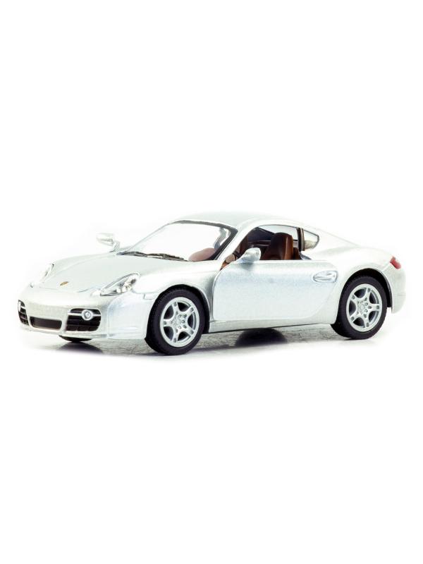 Металлическая машинка Kinsmart 1:34 «Porsche Cayman S» KT5307D, 12,5 см., инерционная / Микс