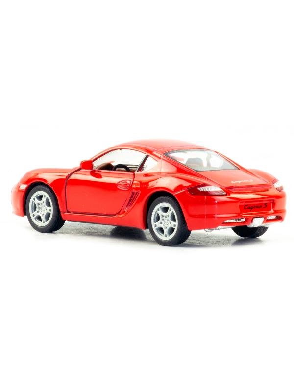 Металлическая машинка Kinsmart 1:34 «Porsche Cayman S» KT5307D, 12,5 см., инерционная / Микс