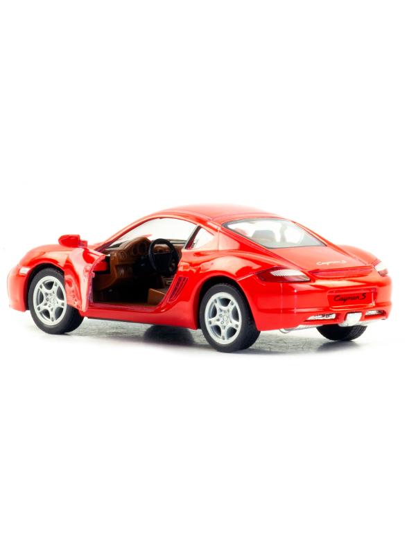 Металлическая машинка Kinsmart 1:34 «Porsche Cayman S» KT5307D, 12,5 см., инерционная / Микс