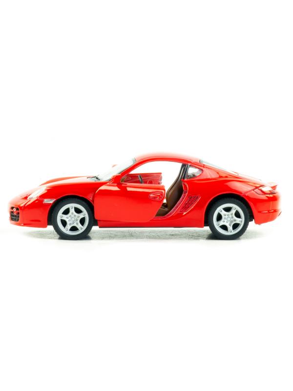 Металлическая машинка Kinsmart 1:34 «Porsche Cayman S» KT5307D, 12,5 см., инерционная / Микс