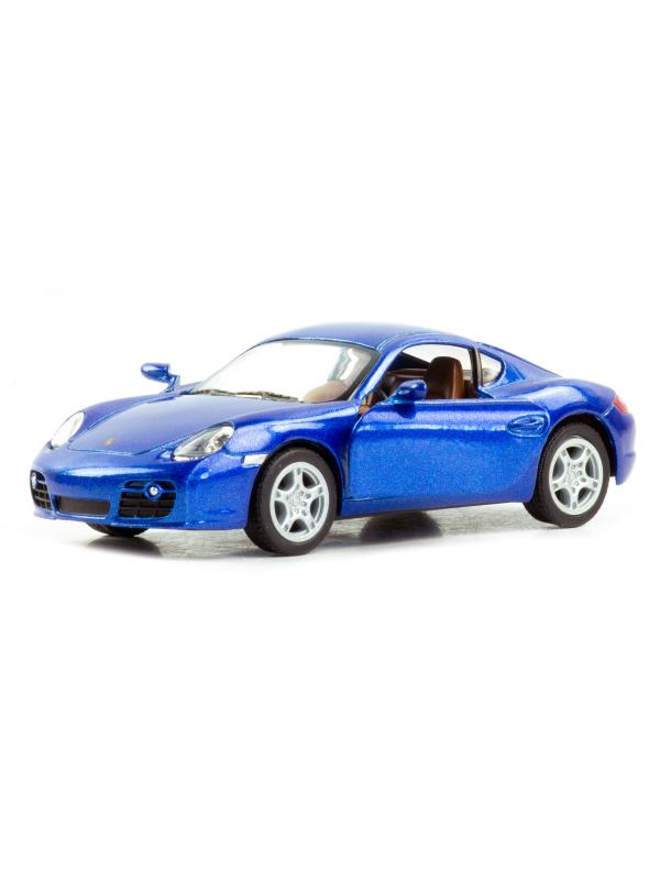 Металлическая машинка Kinsmart 1:34 «Porsche Cayman S» KT5307D, 12,5 см., инерционная / Микс