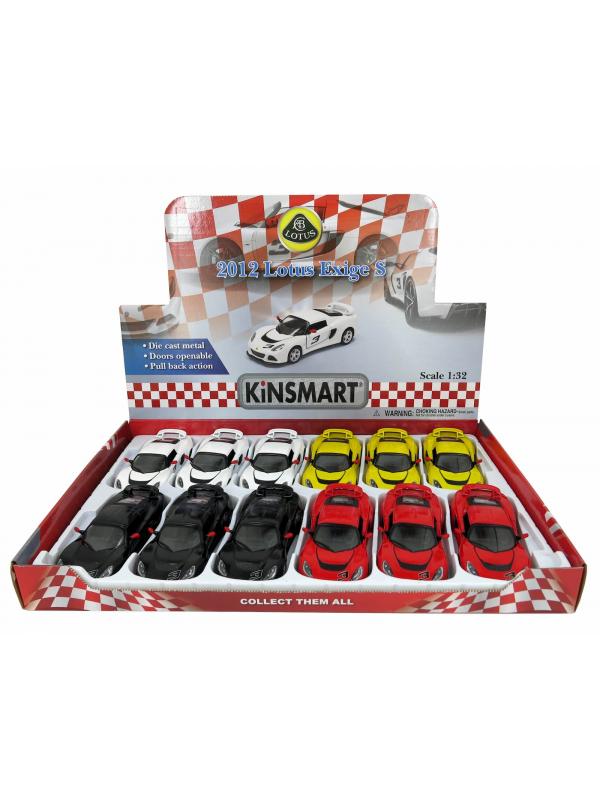 Металлическая машинка Kinsmart 1:32 «2012 Lotus Exige S» KT5361D инерционная / Микс