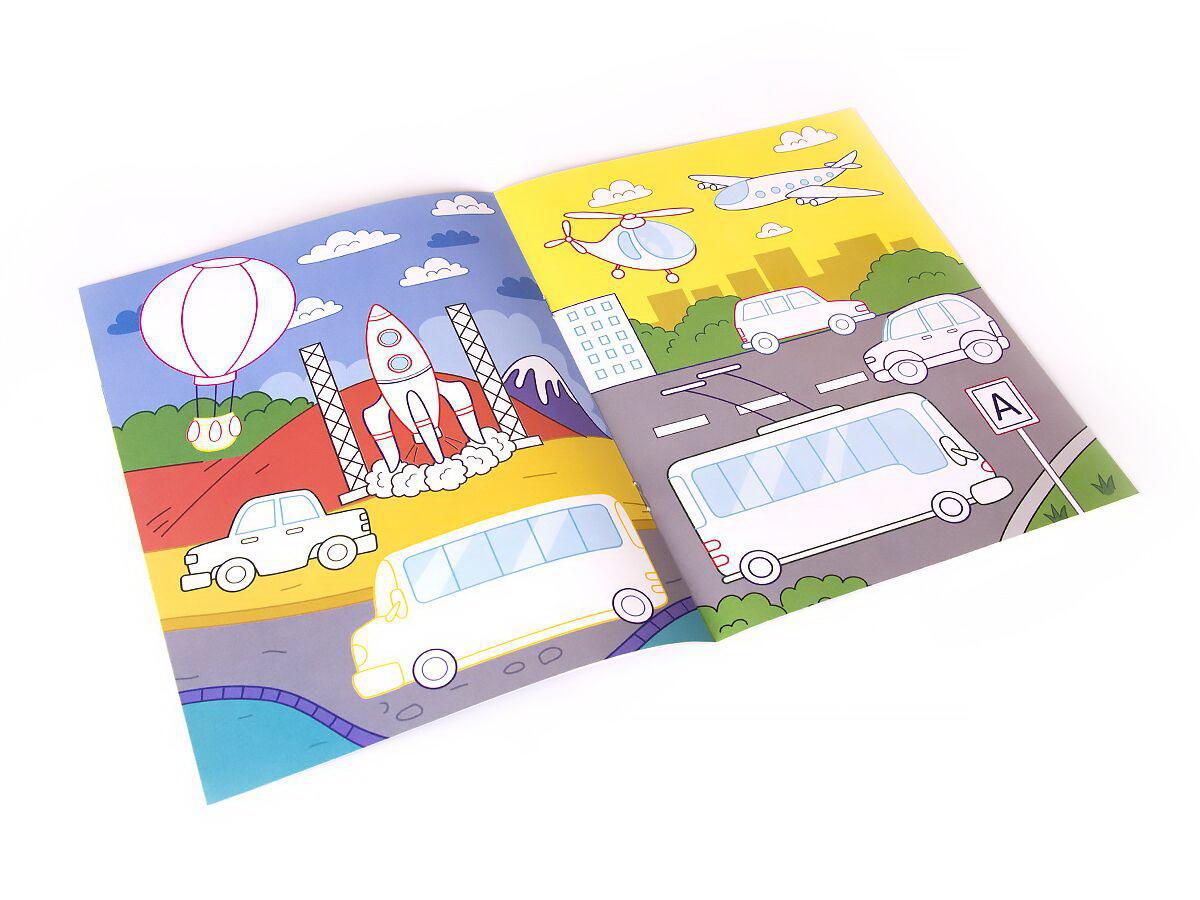 Раскраска для самых маленьких. Первые машинки