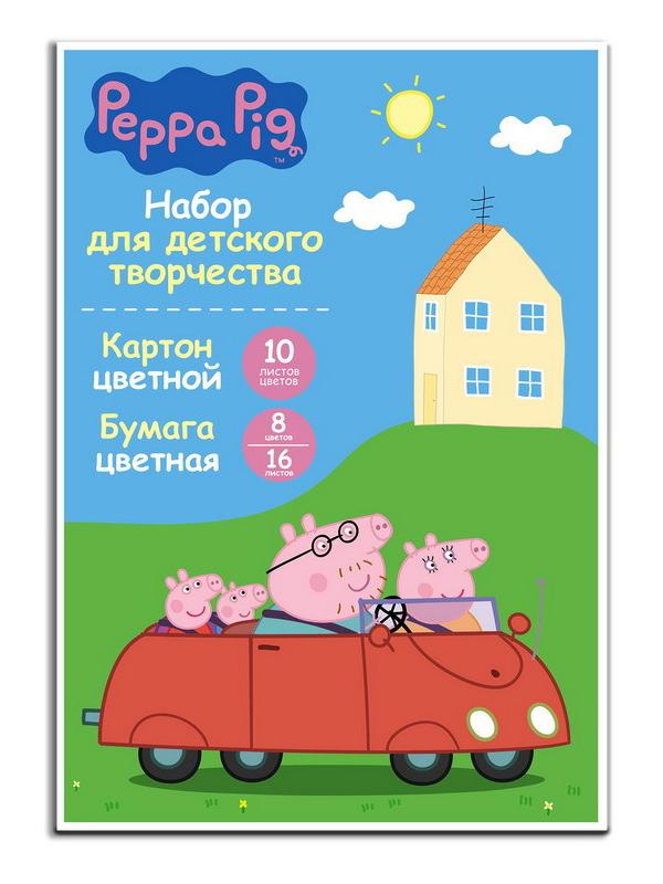 Бумага цветная 16л 8цв.+ картон 10л 10цв &