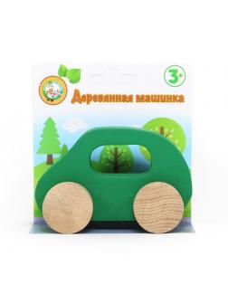 Игрушка Машинка деревянная (зеленая)