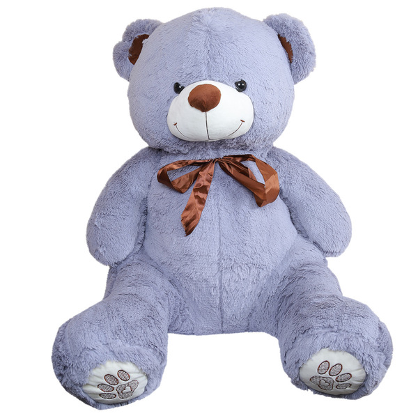 Мягкая игрушка Медведь плюшевый серый 80 см