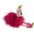 Фламинго розовый с золотыми лапками и клювом, 15 см игрушка мягкая