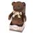 Мягкая игрушка Maxitoys Luxury Медвежонок романтический с Бежевым Бантиком, 20 см