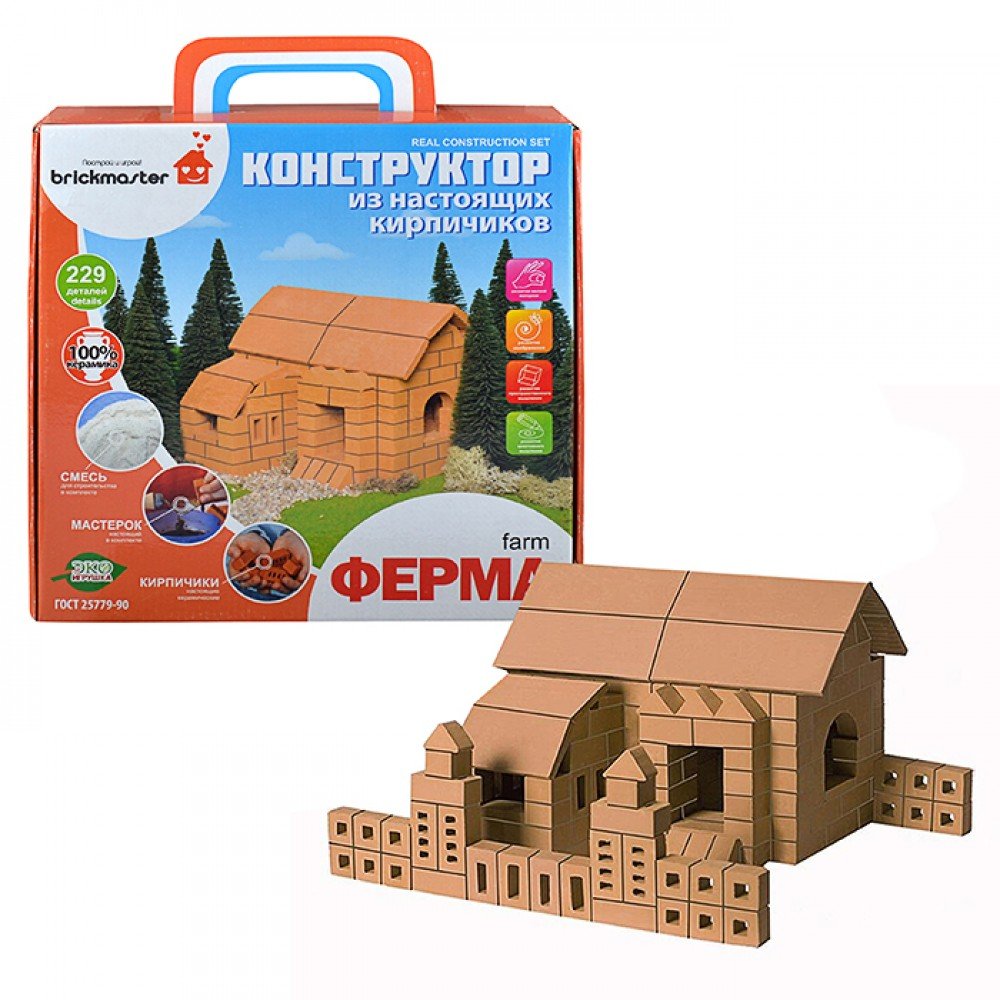 Конструктор Построй и играй! Briсkmaster «Ферма» 207 / 229 деталей