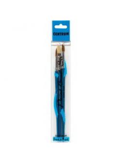 Набор кистей CENTRUM 3 штуки профиль круглый 6, 8 и плоский 6 шерсть козы