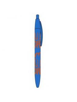 Ручка шариковая CENTRUM автоматическая, прорезиненная синяя 0.7мм цвет чернил синий