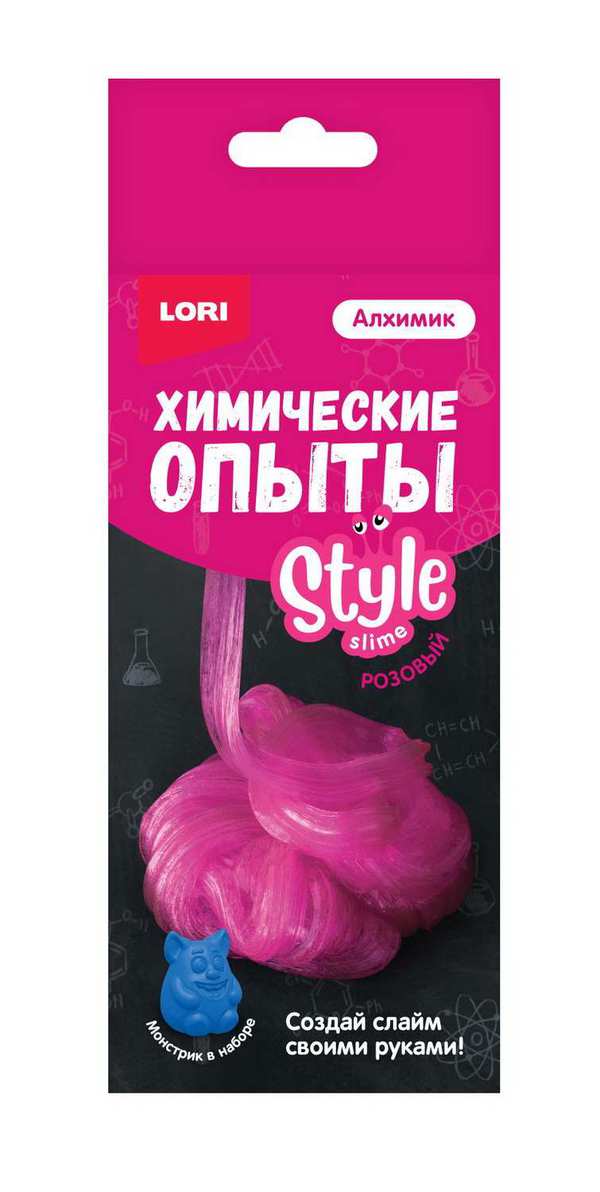 Набор для экспериментов LORI Алхимик Химические опыты Монстрики Слайм LORI Style Slime &