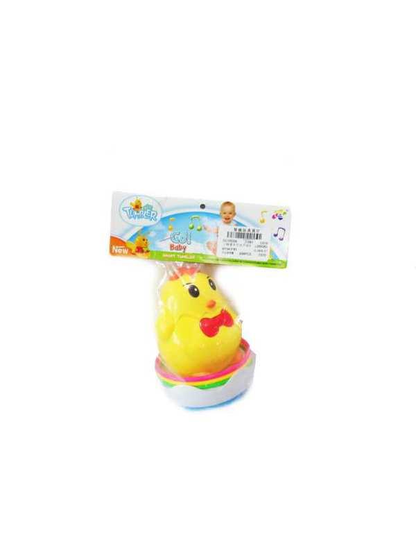 Игрушка для малышей. Неваляшка Цыпленок, звуковые эффекты, 17x24x10см