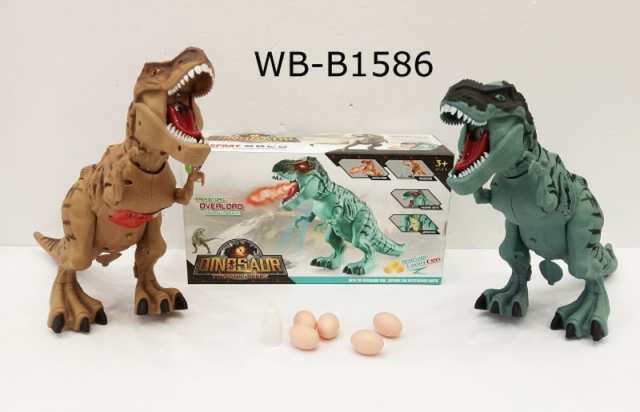 Игрушка интерактивная Junfa Динозавр со световыми и звуковыми эффектами (проектор), в комплекте 3 яйца