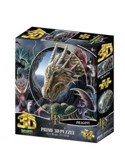 Пазл Prime 3D Super Коллаж Драконы 500 элементов