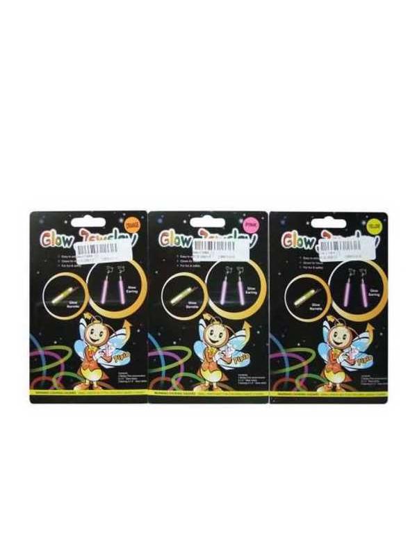 Сережки и заколки светящиеся , 17x10.7x1см