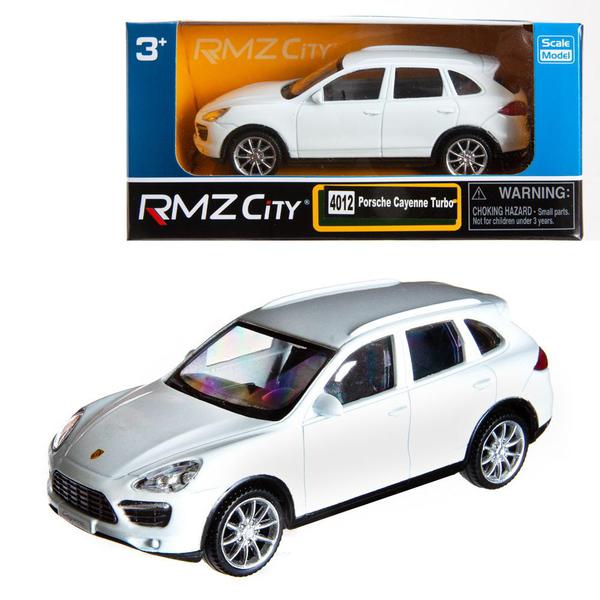 Машинка металлическая Uni-Fortune RMZ City 1:43 Porsche Cayenne Turbo , без механизмов, цвет белый, 12,5 x 5,6 x 5,9 см
