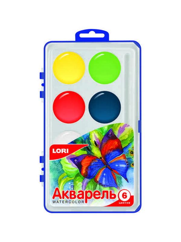 Краска акварельная (большая) 6 цветов