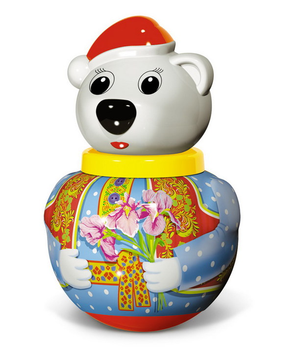 Неваляшка малая Белый медведь &