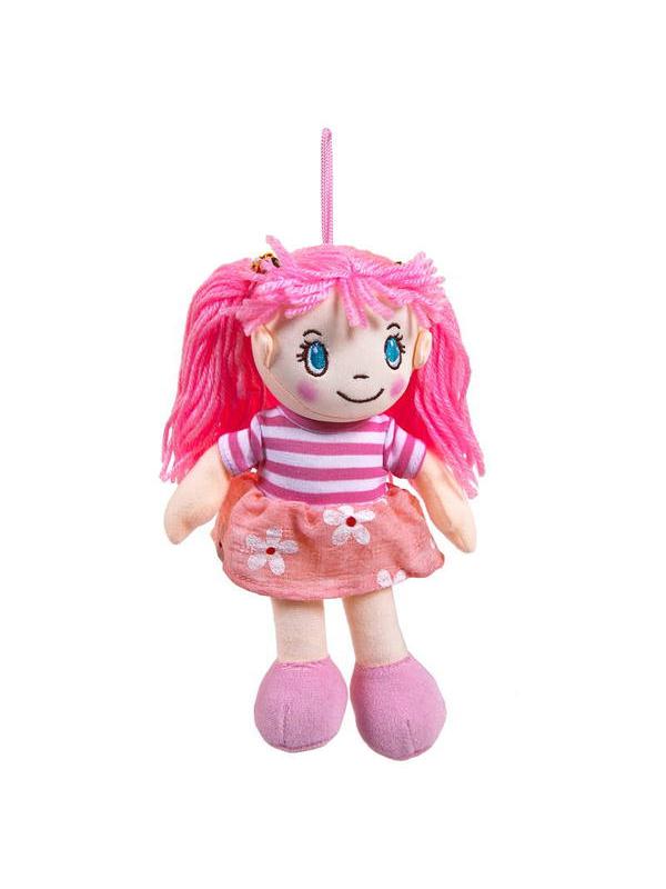 Кукла Мягкое сердце, мягконабивная в розовом платье, 20 см / ABtoys