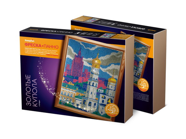 Набор для творчества Josephin Super фреска Города. Золотые купола