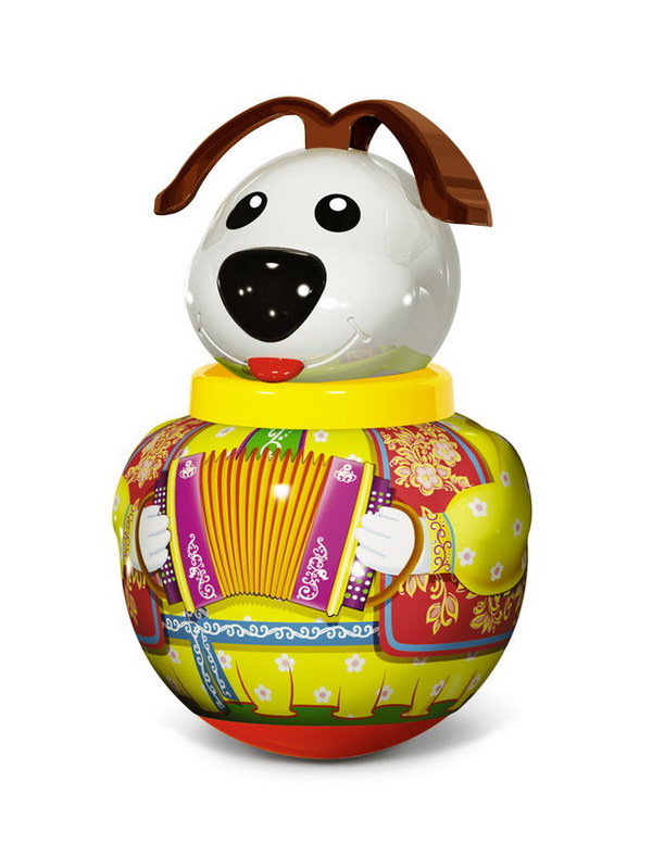 Неваляшка малая Собачка Дружок в п/пакете