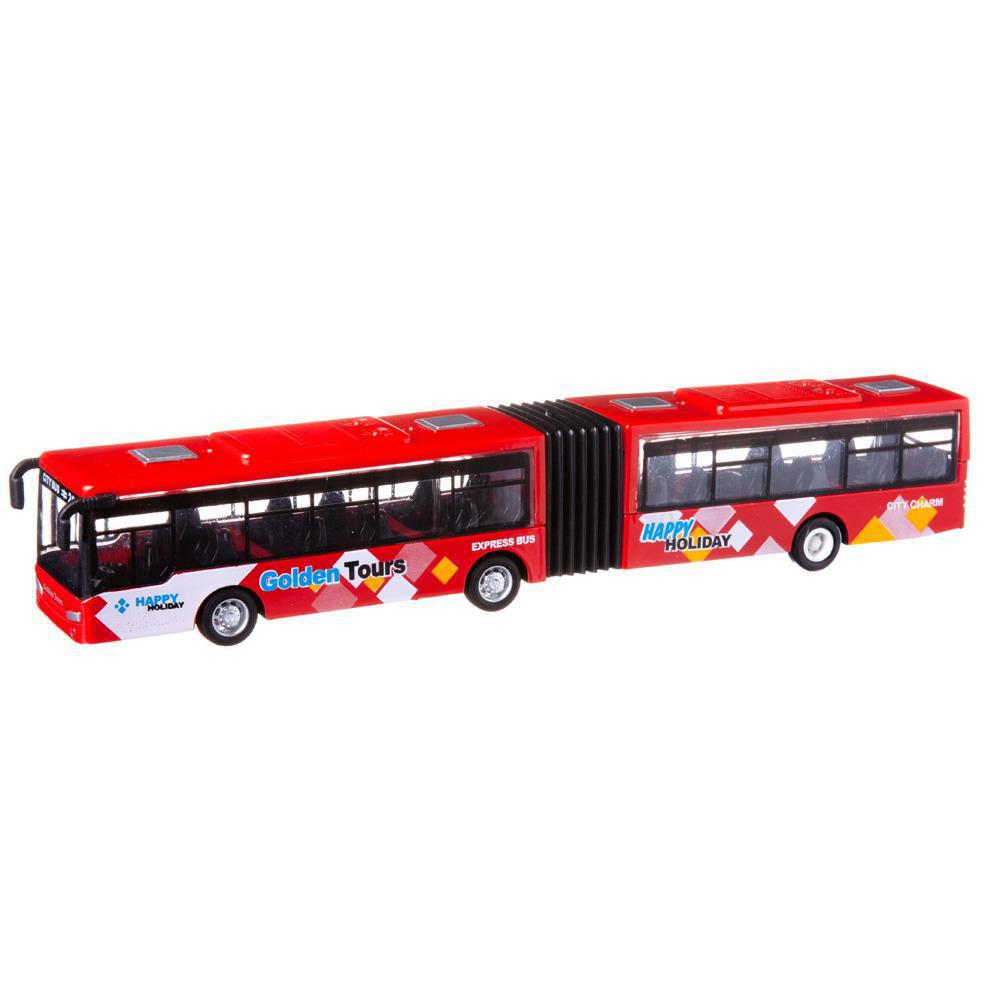 Автобус Junfa металлический, размер коробки 26x7x6,5