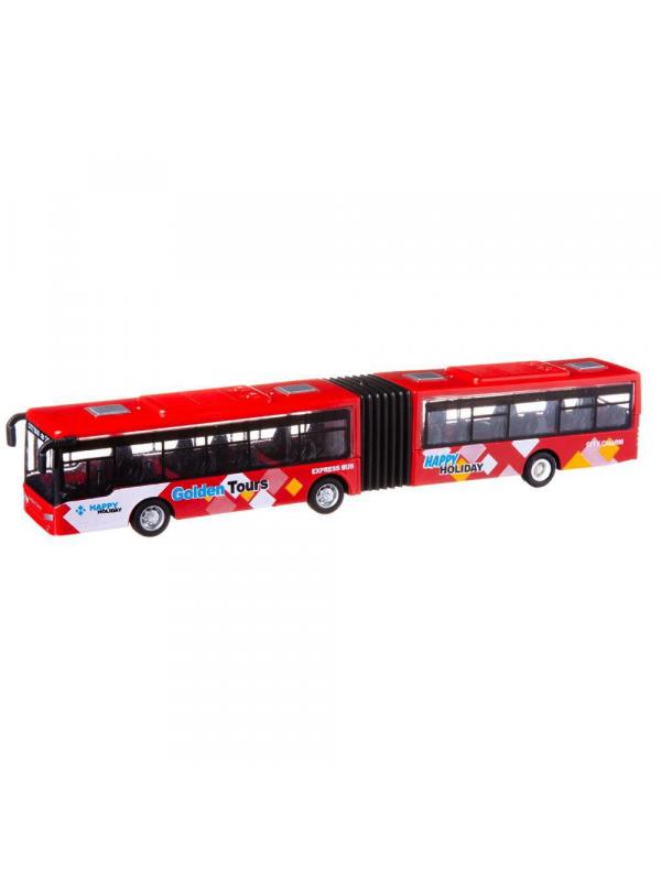 Автобус Junfa металлический, размер коробки 26x7x6,5