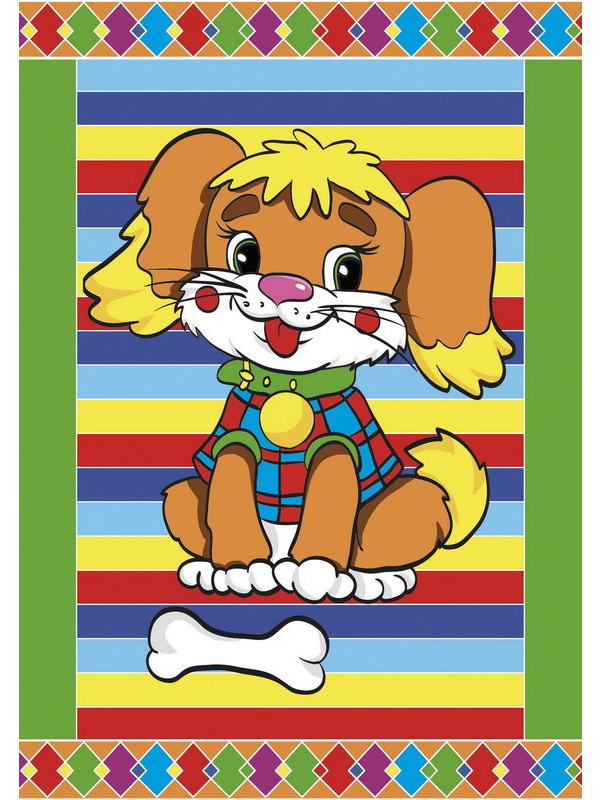 Гравюра А5 с цветным основанием в пакете с ручкой. ЩЕНОК