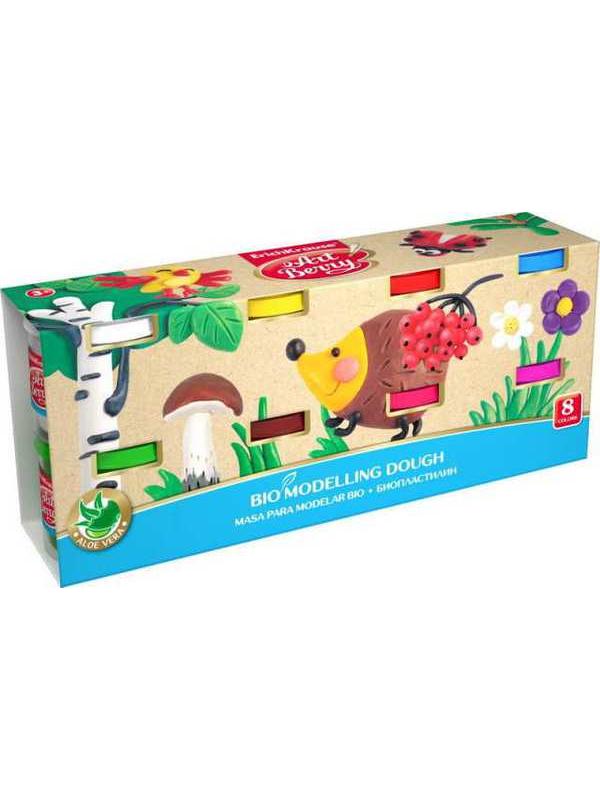 Биопластилин ArtBerry с Алоэ Вера, 8 банок по 100г